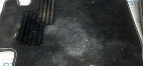 Set of floor mats for Mini Cooper Countryman R60 10-16, black cloth, dry cleanable, emblem faded