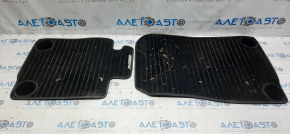 Set of floor mats for Mini Cooper Countryman R60 10-16, black cloth, dry cleanable, emblem faded