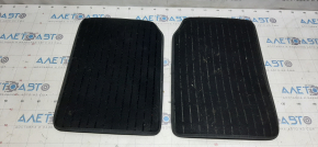 Set of floor mats for Mini Cooper Countryman R60 10-16, black cloth, dry cleanable, emblem faded