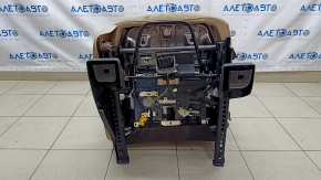 Passenger seat Ford Explorer 16-19 without airbag, mechanics, beige cloth, dry cleaning, broken handle