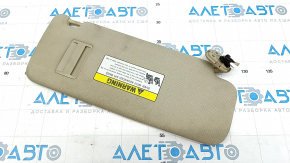 Left visor Hyundai Sonata 15-19 beige, without hook, dry cleanable