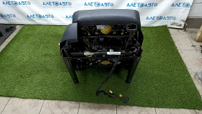 Passenger seat VW Tiguan 09-17 without airbag, black leather, mechanical + electric, shot, for dry cleaning, driftwood, torn wires