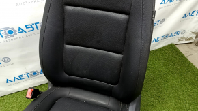Driver's seat VW Tiguan 09-17 with airbag, electric, black leather, working electrics, driftwood, dry cleaning, torn wires