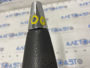 Gear knob Lexus RX300 RX330 RX350 RX400h 04-09 leather black, nickel trim, scratches and nicks on the trim, scuffed and scratches on the leather