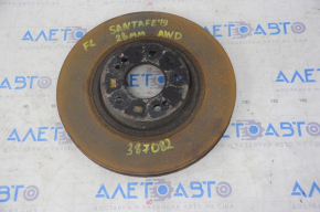 Front left brake disc Hyundai Santa FE 19-20 AWD 320/28mm, rusty