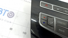 Display and climate control control Infiniti JX35 QX60 13- cracked mount, scratches