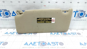 Right visor Lexus RX300 RX330 RX350 RX400h 04-09 beige, without hook
