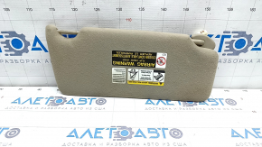 Left visor Lexus RX300 RX330 RX350 RX400h 04-09 beige, without hook