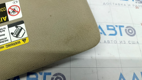 Left visor Lexus RX300 RX330 RX350 RX400h 04-09 beige, without hook