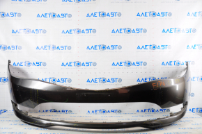 Bumper front bare Chrysler 200 15-17 graphite PAU pressed, scratches, broken fastener