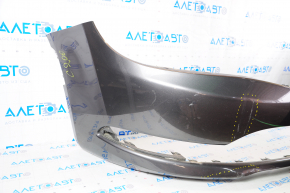 Bumper front bare Chrysler 200 15-17 graphite PAU pressed, scratches, broken fastener