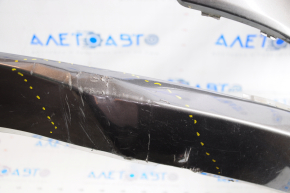 Bumper front bare Chrysler 200 15-17 graphite PAU pressed, scratches, broken fastener
