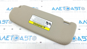 Right visor for Kia Optima 11-16 beige, without hook