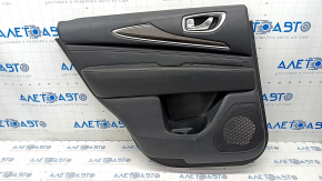 Door trim card rear left Infiniti JX35 QX60 13- black, scratches, needs cleaning