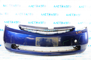 Front bumper bare Toyota Prius 20 04-09 blue 8M6 pressed, torn, broken fastener