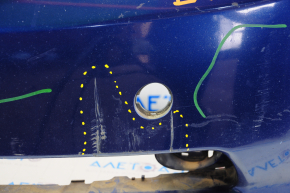 Front bumper bare Toyota Prius 20 04-09 blue 8M6 pressed, torn, broken fastener