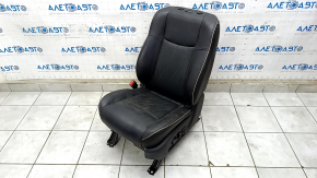 Driver's seat Infiniti JX35 QX60 13- without airbag, electric, leather black, without headrest, driftwood, non-working electrics, for cleaning