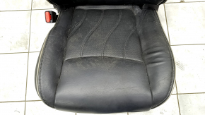 Driver's seat Infiniti JX35 QX60 13- without airbag, electric, leather black, without headrest, driftwood, non-working electrics, for cleaning