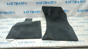 Set of floor mats for Audi Q5 80A 18-24 cloth gray, missing fastener