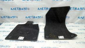 Set of floor mats for Audi Q5 80A 18-24 cloth gray, missing fastener