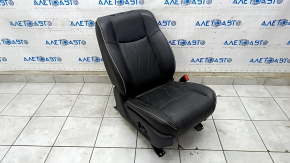 Passenger seat Infiniti JX35 QX60 13- without airbag, electric, leather black, without headrest, for cleaning, scratches