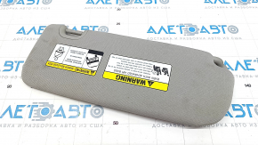 Left visor Hyundai Santa FE 19 - gray, without hook for dry cleaning
