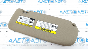 Left visor Hyundai Santa FE Sport 13-18 beige, without hook, torn
