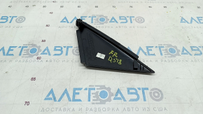 Molding door corner outer front right Audi Q5 80A 18-24 black gloss