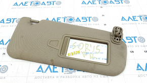 Right visor Kia Sorento 10-15 beige, without hook, dry-cleanable