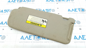 Right visor Kia Sorento 10-15 beige, without hook, dry-cleanable