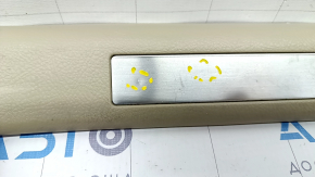 Door sill trim with illumination front right Lexus RX300 RX330 RX350 RX400h 04-09 beige, scratches, bumps