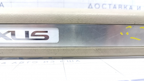 Door sill trim with illumination front right Lexus RX300 RX330 RX350 RX400h 04-09 beige, scratches, bumps