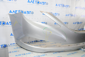 Front bumper bare Hyundai Sonata 11-15 silver SM scratches