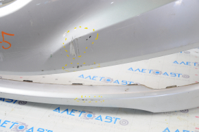 Front bumper bare Hyundai Sonata 11-15 silver SM scratches