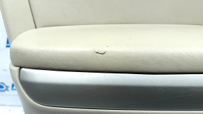 Door trim card front left Lexus RX300 RX330 RX350 RX400H 04-09 beige with beige insert leather, armrest leather, molding gray, scratches, leather defect, tear