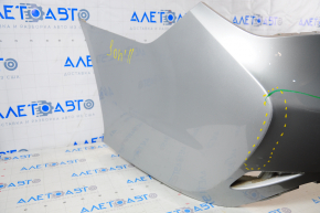 Rear bumper bare Hyundai Sonata 13-14 silver SM pressed