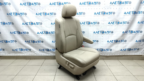 Passenger seat Lexus RX300 RX330 RX350 RX400h 04-09 with airbag, beige leather, electric, worn armrest, scratches