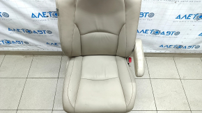Passenger seat Lexus RX300 RX330 RX350 RX400h 04-09 with airbag, beige leather, electric, worn armrest, scratches
