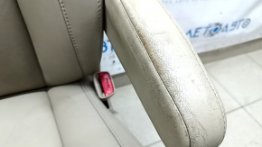 Passenger seat Lexus RX300 RX330 RX350 RX400h 04-09 with airbag, beige leather, electric, worn armrest, scratches