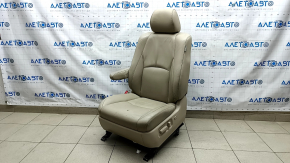 Driver's seat Lexus RX300 RX330 RX350 RX400h 04-09 with airbag, leather beige, electric, scratches, worn
