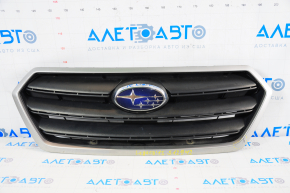 Radiator grill Subaru Legacy 15-19 black with emblem, sand, chips