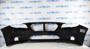 Front bumper bare Subaru Legacy 15-17 black D4S pre-restoration pressed, scratches, torn, broken fastener