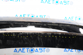 Front bumper bare Subaru Legacy 15-17 black D4S pre-restoration pressed, scratches, torn, broken fastener