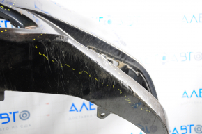 Front bumper bare Subaru Legacy 15-17 black D4S pre-restoration pressed, scratches, torn, broken fastener