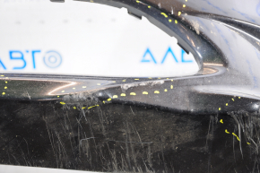 Front bumper bare Subaru Legacy 15-17 black D4S pre-restoration pressed, scratches, torn, broken fastener