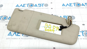 Right visor VW Passat b7 12-15 USA beige, without hook, for backlight, without plug, for dry cleaning