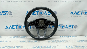 Bare steering wheel Audi Q5 80A 18-20 leather, gray, chemically treated, scratches
