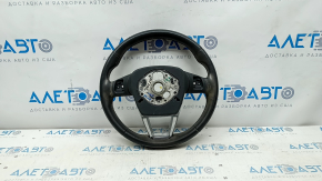Bare steering wheel Audi Q5 80A 18-20 leather, gray, chemically treated, scratches