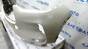 Bare front bumper Infiniti QX50 19- white QAB, cracked mount, scratch