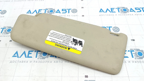 Right visor VW Passat b8 16-19 USA beige, without hook, for backlight, for dry cleaning